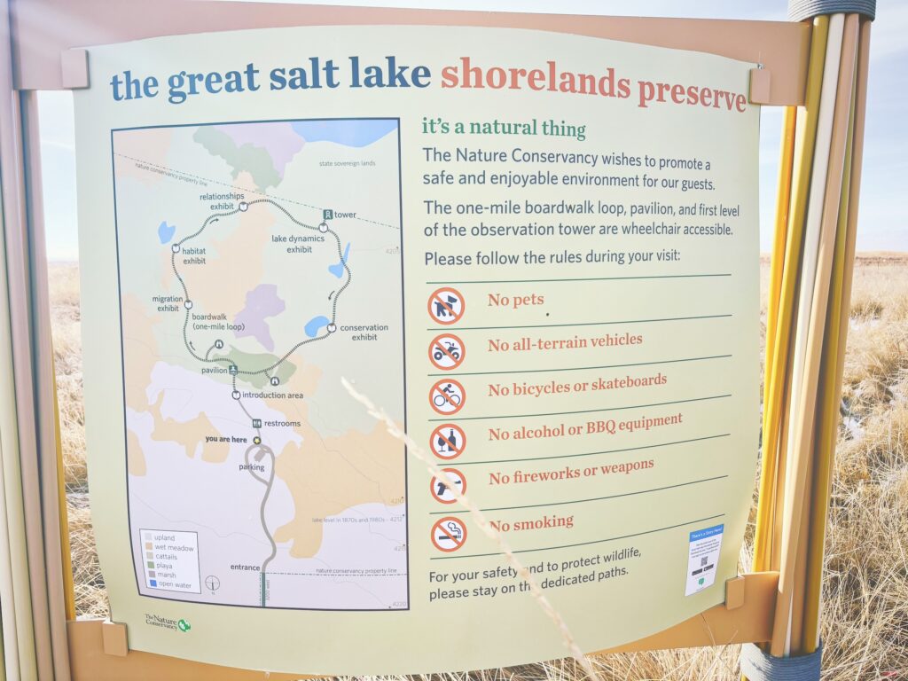 アメリカユタ州グレートソルトレイクショアランズ保護区Great Salt Lake Shorelands Preserve見どころ魅力トレイル・ハイキングモデルコース日本人観光