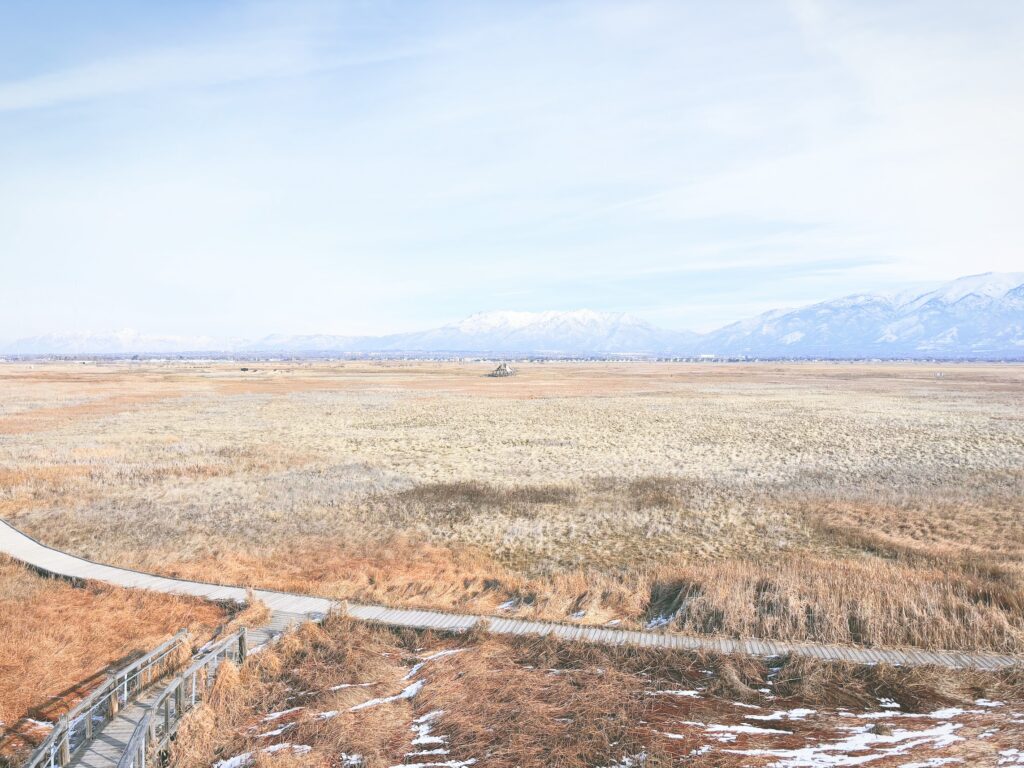 アメリカユタ州グレートソルトレイクショアランズ保護区Great Salt Lake Shorelands Preserve見どころ魅力トレイル・ハイキングモデルコース日本人観光