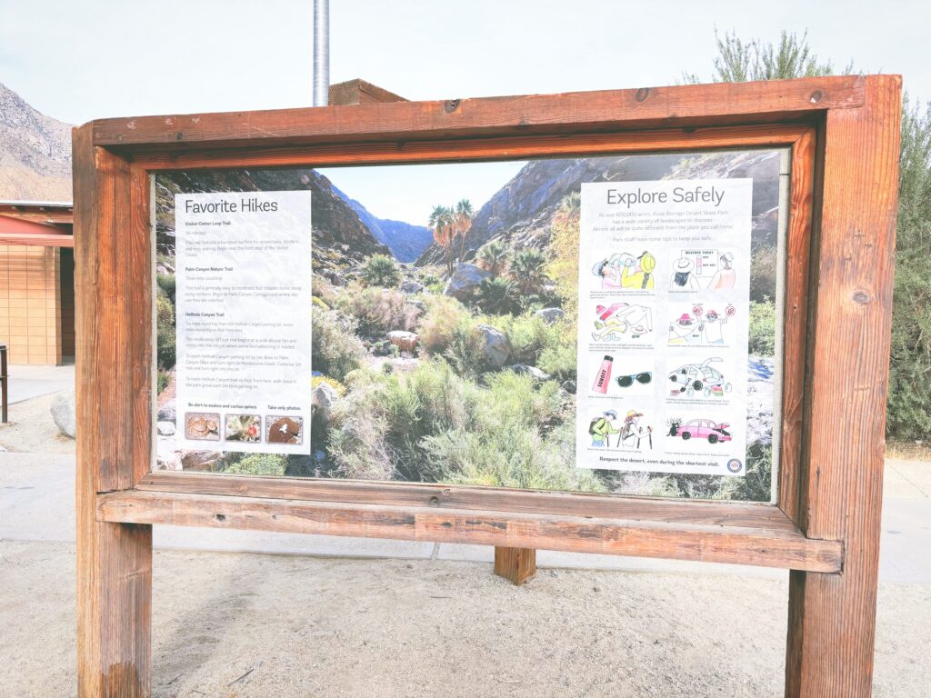 アメリカカリフォルニア州アンザボレゴ砂漠州立公園Anza-Borrego Desert State Park見どころ魅力トレイル・ハイキングモデルコース日本人観光