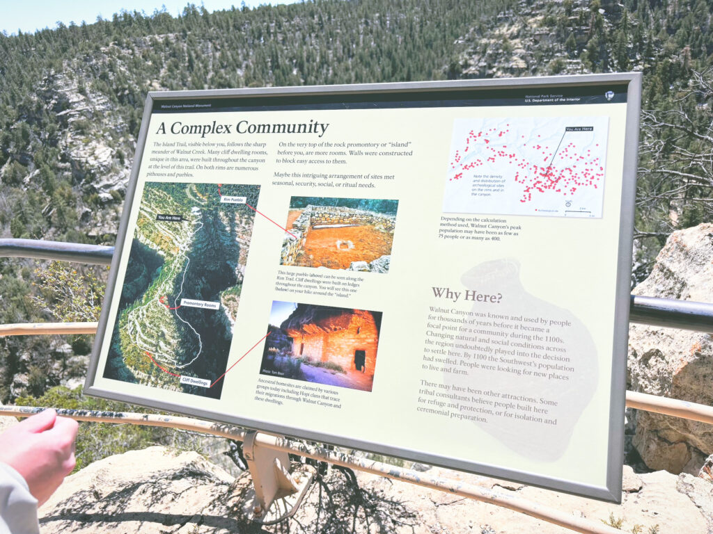 アメリカアリゾナ州ウォルナットキャニオン国定公園Walnut Canyon National Monument見どころ魅力トレイル・ハイキングモデルコース日本人観光